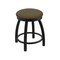 Holland Bar Stool Co 18" Swivel Vanity Stool, Black Wrinkle, Graph Cork Seat 80218BW017 - alternate 1